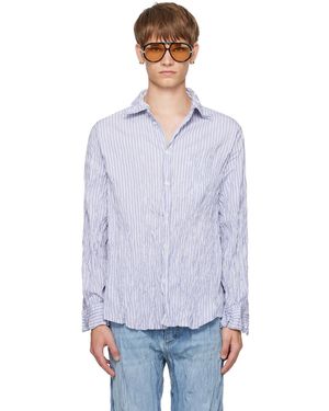 Bottega Veneta Crushed Cotton Striped Shirt - Multicolour