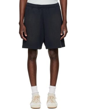 Acne Studios Printed-Logo Shorts - Blue