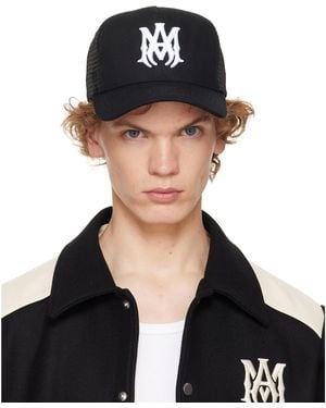Amiri 'Ma' Logo Trucker Cap - Black