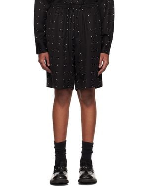 Rohe Dotted Elasticated Shorts - Black