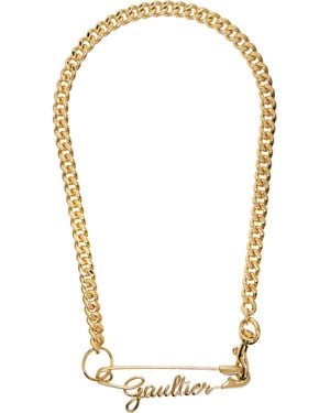 Jean Paul Gaultier 'the Gaultier Safety Pin' Necklace - Metallic