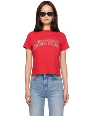 Anine Bing Shelley T-Shirt - Red