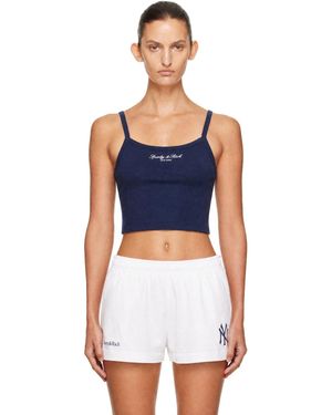 Sporty & Rich Signature Ny Box Tank Top - Blue