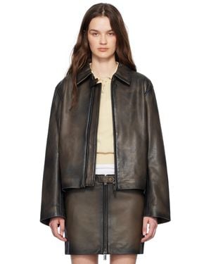 Holzweiler Cia Leather Jacket - Black