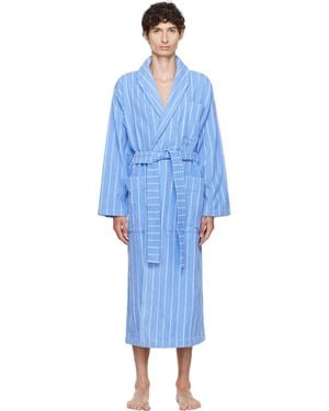 Tekla Terry Classic Bathrobe - Blue
