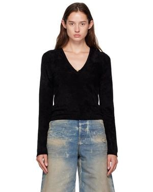 Amiri Velvet Ls Top - Black