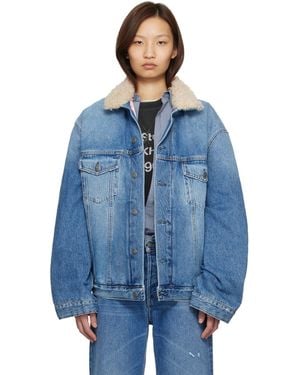 Acne Studios Lined Denim Jacket - Blue