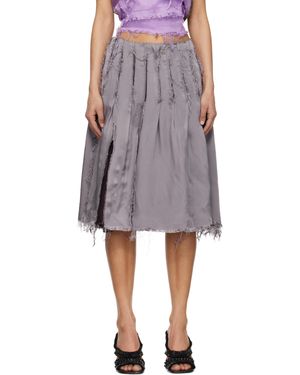 Edward Cuming Pleat Around Midi Skirt - Black