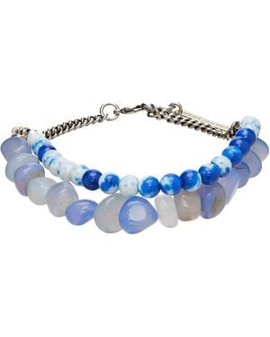 Dries Van Noten Bracelet À Perles - Bleu