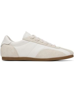 Represent Low-Pro Leather Suede Sneakers - White