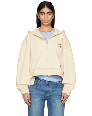 WOOYOUNGMI Off-white Patch Hoodie - Blue