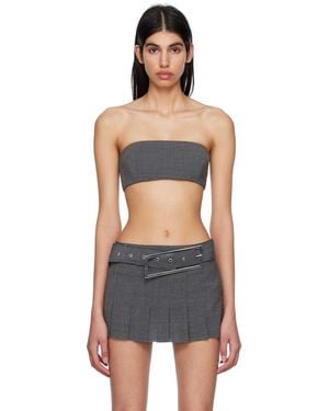 16Arlington Grey Tube Tank Top - Black