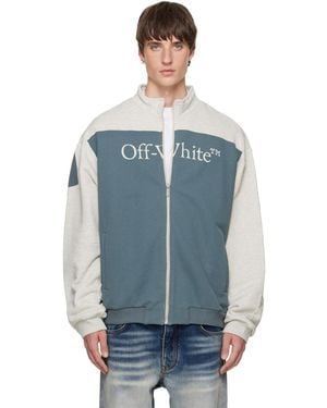 Off-White c/o Virgil Abloh Negative Big Bookish Relax Track Jacket - Blue