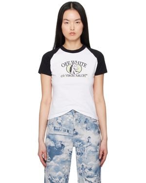 Off-White c/o Virgil Abloh ホワイト＆ブラック Horse Billboard ラグランTシャツ
