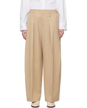 WOOYOUNGMI Pantalon ample - Neutre