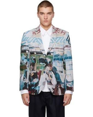 Kidsuper 'Sunday Mornings' Jacquard Jacket - Blue
