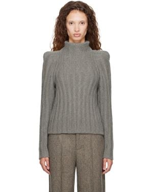 Rick Owens Tower Cropped Con Jumper - Grey