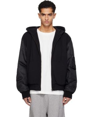 MM6 by Maison Margiela Hooded Jacket - Black