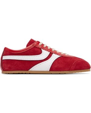 Dries Van Noten Suede Sneakers - Red