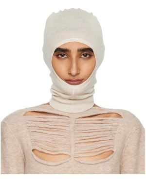 Rick Owens Off- Concordians Skull Balaclava - Natural