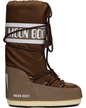 Moon Boot Icon Nylon Boots - Brown
