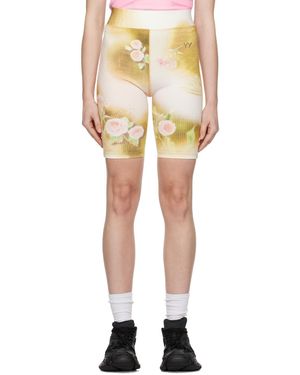 OPEN YY Floral Shorts - Yellow