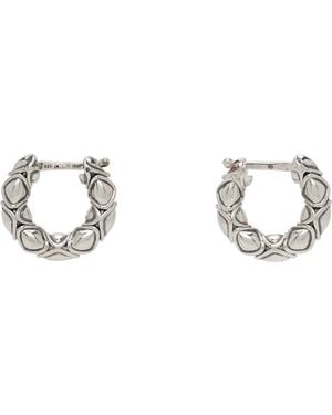 Bottega Veneta Engraved Earrings - Black