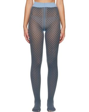 Swedish Stockings Collant Clara Mod Bleu - Gris