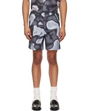A Bathing Ape Liquid Camo One Point Swim Shorts - Blue