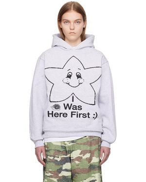 ONLINE CERAMICS Happy Star Hoodie - Gray