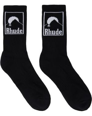 Rhude '' Moonlight Badge Socks - Black