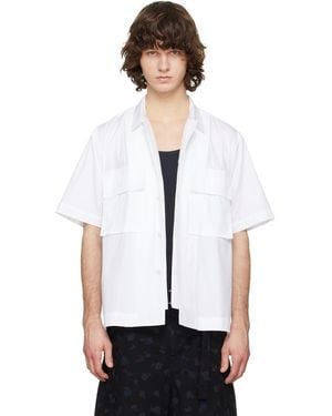 Sacai Off- Poplin Shirt - White