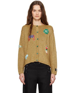 Bode Game Point Cardigan - Orange