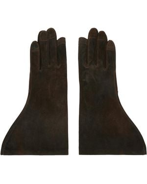 Rick Owens Concordians Gleam Gloves - Black