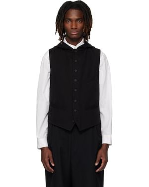 Yohji Yamamoto Hooded Vest - Black