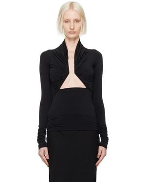 Rick Owens Porterville Prong 長袖トップス - ブラック