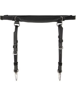 Simone Rocha Double Loop Tassel Bridle Belt - Black