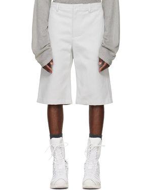 Rier Off- Gabardine Utility Shorts - White