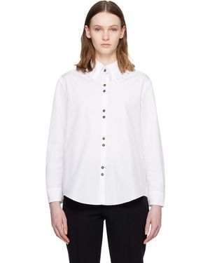 Super Yaya Chemise Blanche À Découpes Au Col