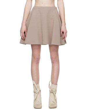 ★AMI PARIS★プリーツ ミニ スカート Ami Paris トープ プリーツ ミニスカート | Lyst