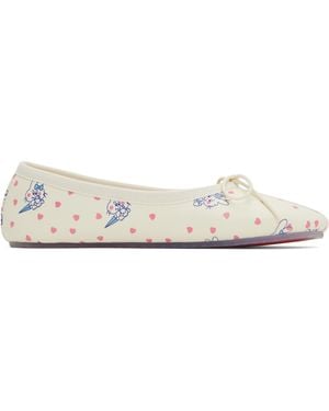 Ashley Williams Off- Melody Ballerina Flats - Black