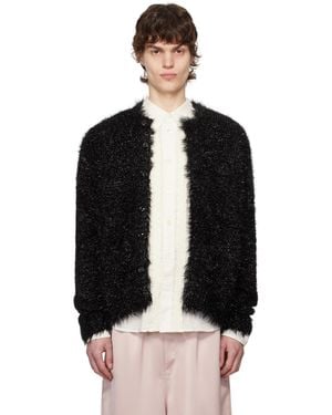 Simone Rocha Tinsel Knit Cardigan - Black