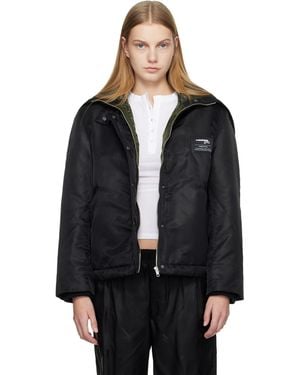 HOMMEGIRLS Nylon Bomber Jacket - Black