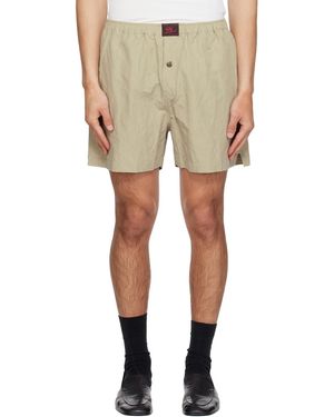 Willy Chavarria Taupe Willy Woven Boxer Shorts - Natural