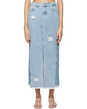 Holzweiler Louisa Denim Maxi Skirt - Blue