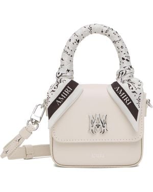 Amiri Off- Nano Ma Bag - White