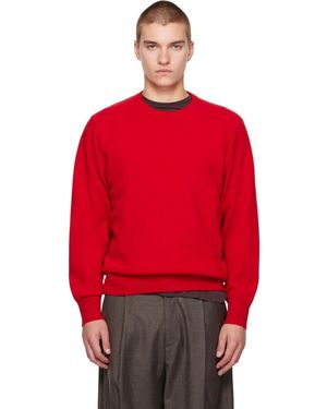 Ssstein Extra Fine Wool Crewneck Jumper - Red