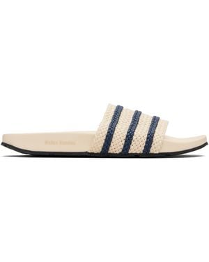 Wales Bonner Off- Adidas Originals Edition Adilette Slides - Black