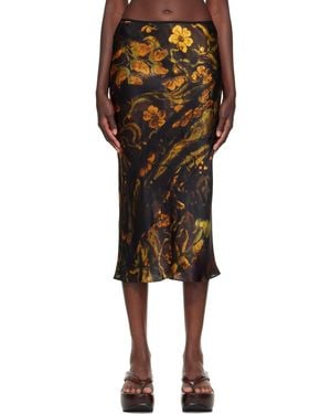 Dries Van Noten Floral Midi Skirt - Multicolour
