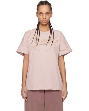 Moncler S/S Logo T-Shirt - Pink